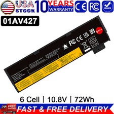 72Wh Battery for Lenovo ThinkPad T470 T480 T570 P51S 01AV427 01AV428 / Charger picture