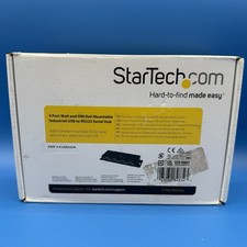 StarTech.com  4 Port Wall/ DIN Rail Mountable Industrial USB to RS232 Serial Hub picture