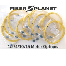 (100 Pack) LC to LC UPC OS2 Duplex Single-Mode Fiber Optic Patch Cable - Jumper picture