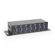 Coolgear 3.2 Gen 1 USB Hub - 7 Port USB Hub with 5Gbps Data Transfers, Mounta... picture