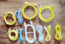 10 ct. CAT6 Ethernet Patch Cord LAN Network Cables RJ45 7ft & Phone Cables picture