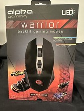 Alpha Gaming WARRIOR Backlit Gaming Mouse, 7 programmable buttons, NEW in Box picture