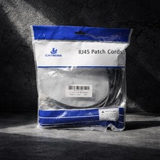 6 Pack Cat6 Ethernet Cable Reliable Gigabit LAN Cord with RJ45 Plugs Black  picture