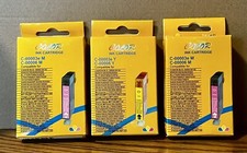 3 COLOR ink cartridge C-00003e M, C-00006 M 1)Yellow, 2)Magenta. new expires picture