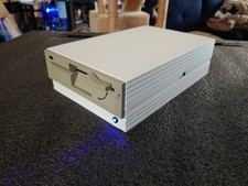 External fully assembled GreaseWeazle (v4) 5.25 inch Floppy Drive with PSU picture