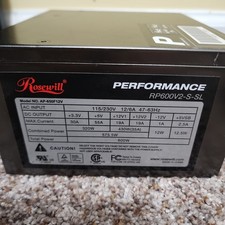 Rosewill Performance RP600V2-S-SL 600W Computer Power Supply TESTED picture