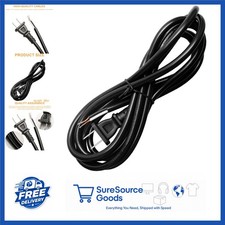 Power Cord Replacement 8FT for Appliances Motors Tools Black 1100 Watts picture