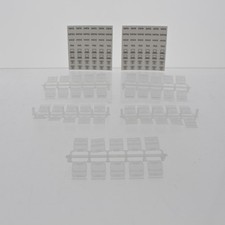 50pk Leviton 51084-ICN Clear Quickport Shutters w/ 95pcs Identification Labels picture