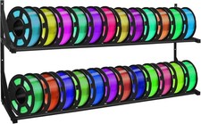Upgrade 3D Printer Filament Storage Rack - Holds 24 Rolls, Heavy Duty Wall Brack picture