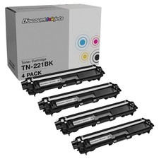 DI Toner Cartridges for Brother TN221 DCP-9020CDN HL-3140CW 4PK, Black picture