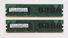 Samsung 2GB (1GBx2) 1Rx8 PC2-6400U-666-12-ZZ M378T2863QZS-CF7 0823 Ram Memory picture