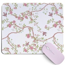Cz tulip Chinoiserie Mouse Pad Pink Floral Retro Vine picture