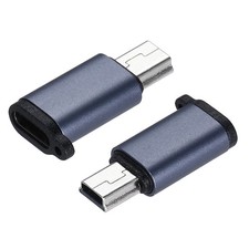 2Pcs Mini USB to USB C Adapter USB C to Mini USB Adapter USB C to USB picture