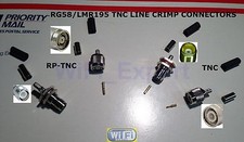 1 x TNC or RP-TNC MALE or FEMALE RG58 RG142 RG400 LMR195 RF Coax Connector USA picture