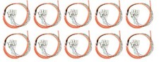 6 Strand Multimode OM1 62.5/125 SC UPC Fiber Pigtail 1M 10 Pack for Splice picture