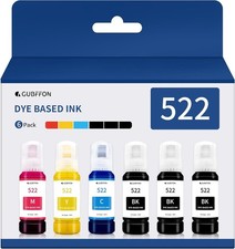 522 Ink for Eco Tank ET-2800, ET-2400, ET-4800, ET-2803, ET-2720, (6x100ml) picture