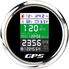 6-in-1 GPS Speedometer 3-3/8