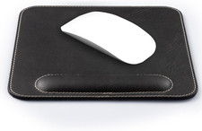 Londo Top Grain Leather Mouse Pad with Wrist Rest – Ergonomic Support, Non-Slip picture