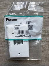 PANDUIT CFP2WH MINI-COM FACEPLATE CLASSIC SERIES SIGLE GANG 2 MODULE SPACE 23Pcs picture