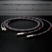 Preffair Gold Plated Male Plug RCA Interconnect Cable HiFi Audio Cable picture