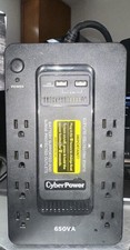 CyberPower SX650U 650VA 360W GreenPower UPS Battery Backup - Black picture