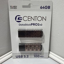 Centon 64GB DataStick Pro 2x2 USB 3.2 Flash Drive - New In Box picture