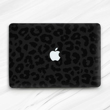 Cheetah Leopard Black Fur Animal Dark Hard Case For Macbook New Air 13