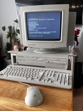 Packard Bell Legend 822CDT Vintage Computer CRT Monitor Keyboard Mouse 1990s picture