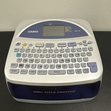 CASIO CW-75 CD/DVD Printer Disc Title Printer 8x AA Battery Powered Tested Work picture