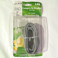 Belkin Pro Series Cat 5e RJ-45 Ethernet Patch Cable 7ft Gray Snagless picture