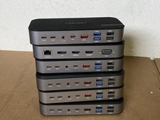 Lot Of 6 Genuine Lasuney USB C Laptop Docking Station 15 in 1 Multiport Adapter picture