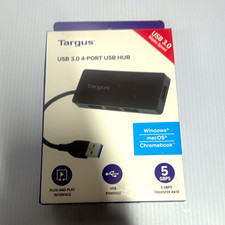 Targus 4-Port USB 3.0 Hub ACH124US Black ACH154 picture