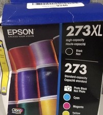 Epson 273XL Black / 273 Photo Color Ink Cartridges - Combo EXP 6/2026 New In Box picture