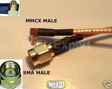 RG316 LOW LOSS COAX RF CABLE SMA MALE TO MMCX M/F STRAIGHT ANGLED 4-20