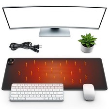 Heated Desk Mat, Warm Desk Pad，31.5 × 13 inches，2-Year Warranty picture