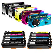 10 Toner replace for HP CF400A-3A 201A Laserjet M252n M252dw MFP M277c6 M277dw picture