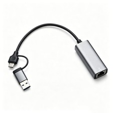 USB C to Ethernet Adapter 2.5Gbps, 2.5G LAN Adapter for PC, Alu, RTL8156B, Plug picture