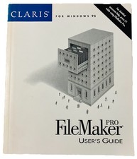 Claris FileMaker Pro Windows 95 User Guide Manual Vintage Database Software picture