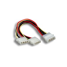 4-Pin Molex Male to 2X 4 Pin Molex Female IDE Y-Splitter Power Cable Adapter 8