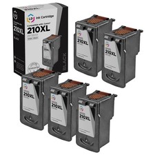 LD Canon Replacement PG-210XL Set of 5 High Yield Ink Cartridges picture