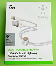 Belkin Boost Charge PRO Flex USB-A Cable 1M with Lightning Connector + Strap picture
