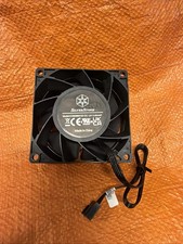 Lot of 2 Silverstone CC8025H12D fans, 80x25mm, 12V 0.27A, PWM 4-wire 4