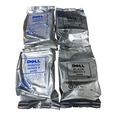 Genuine Set of 4 Dell Black Series 9 9xl MK992 MK995 Ink Cartridge Sealed picture