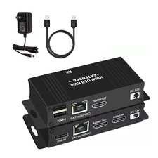 60M HDMI KVM Extender Over Ethernet Cat5e/6 HDMI USB RJ45 Extender Keyboard Mous picture