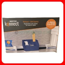 Bostitch Konnect Workspace + Cable Organizer 3pc Starter Set Tape Dispenser Blue picture
