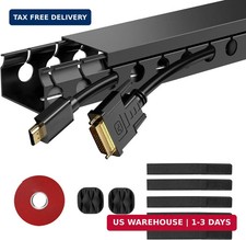ENONCI Cable Raceway 154in Wire Covers Under Desk Cable Management 10-Pack picture