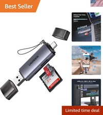 Lightweight 2-in-1 Micro SD Card Reader - Universal Compatibility for Creators picture