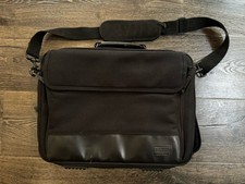 Vintage Targus Laptop Messenger Bag Briefcase Black Nylon Expandable Tech Case picture