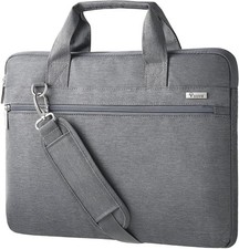 15.6-15 Inch Laptop Bag, Shoulder Bag, MacBook Case, Gray | Slim 360-degree Bag picture
