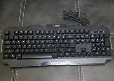 MSI Wired USB Gaming Keyboard Black Full Size QWERTY English MPN OS1-XXXX180-809 picture